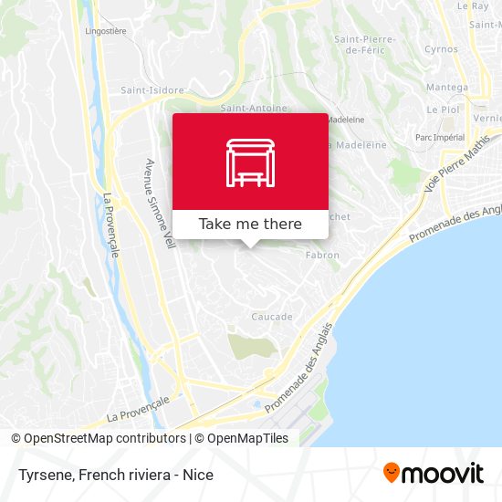 Tyrsene map