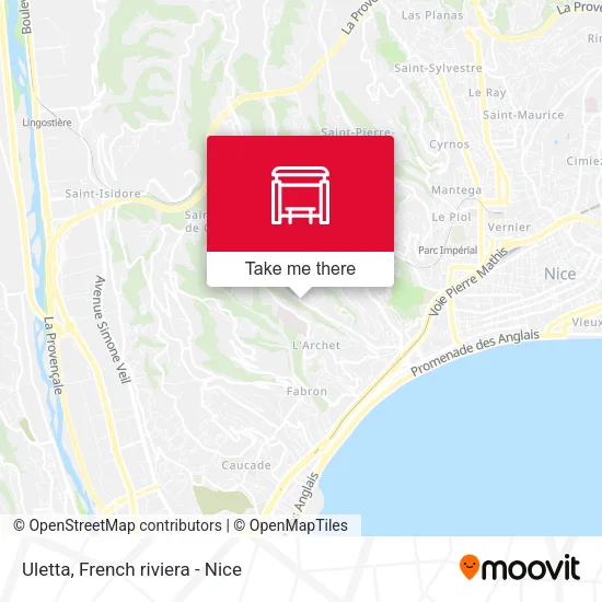 Uletta map