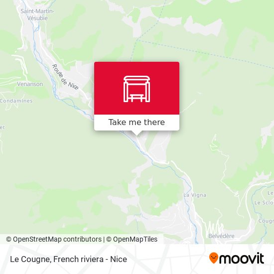 Le Cougne map