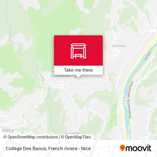 Collège Des Baous map