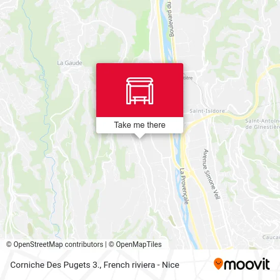 Corniche Des Pugets 3. map