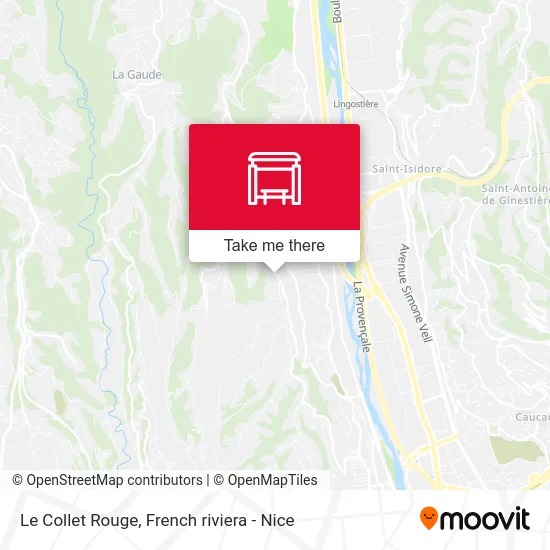 Le Collet Rouge map