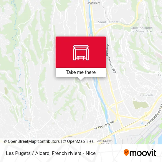 Les Pugets / Aicard map
