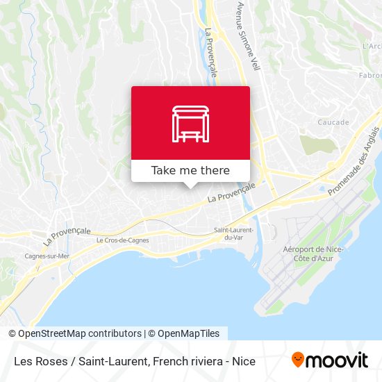 Mapa Les Roses / Saint-Laurent