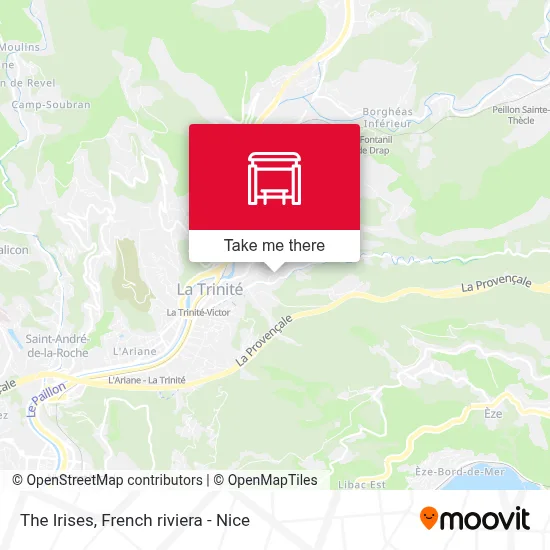 Les Iris map