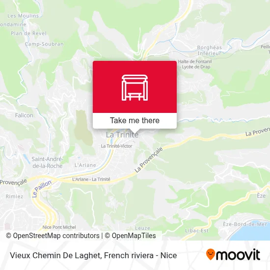 Vieux Chemin De Laghet map