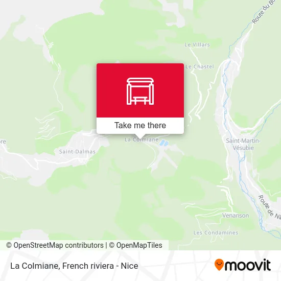 La Colmiane map