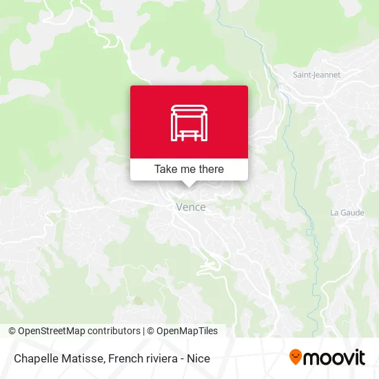 Chapelle Matisse map