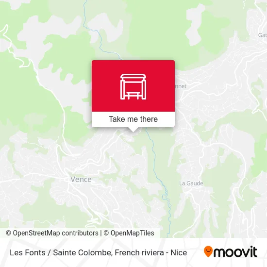 Les Fonts / Sainte Colombe map