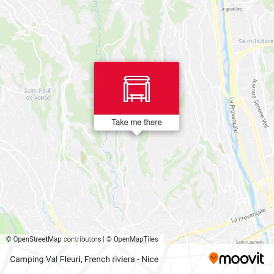 Camping Val Fleuri map