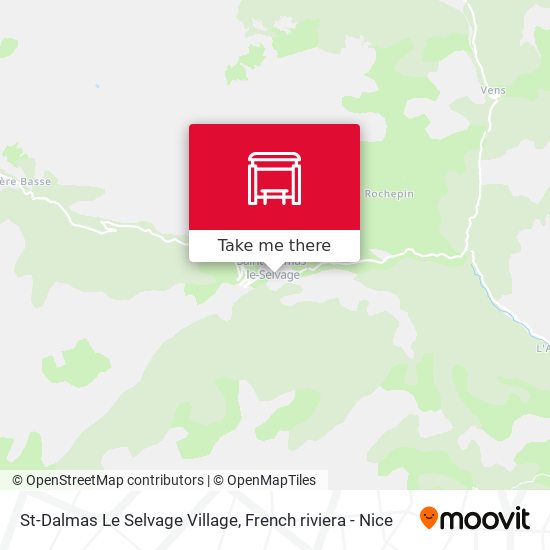 St-Dalmas Le Selvage Village map