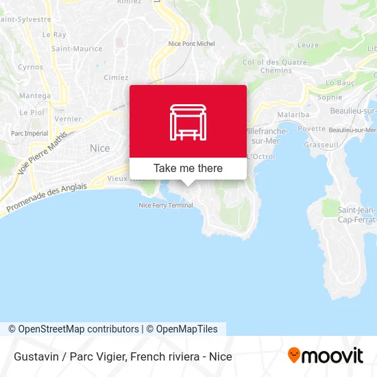 Gustavin / Parc Vigier map