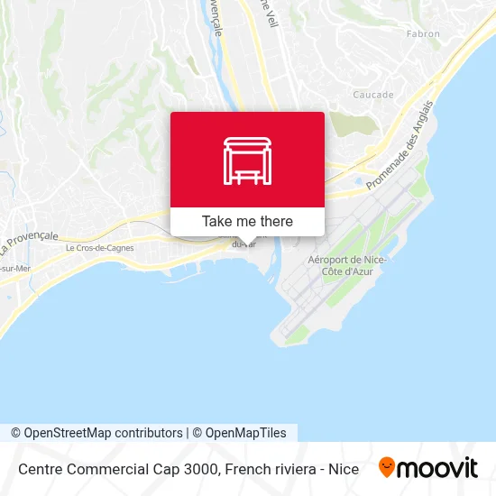 Centre Commercial Cap 3000 map