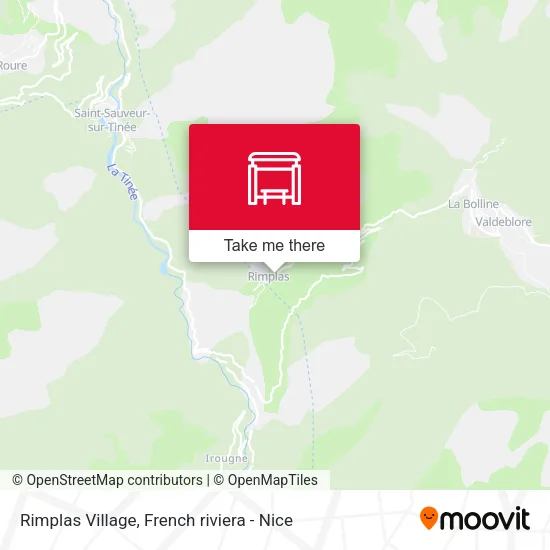 Rimplas Village map