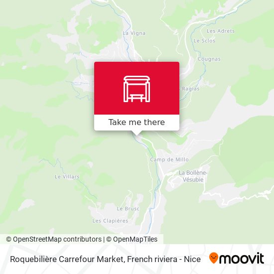 Roquebilière Carrefour Market map