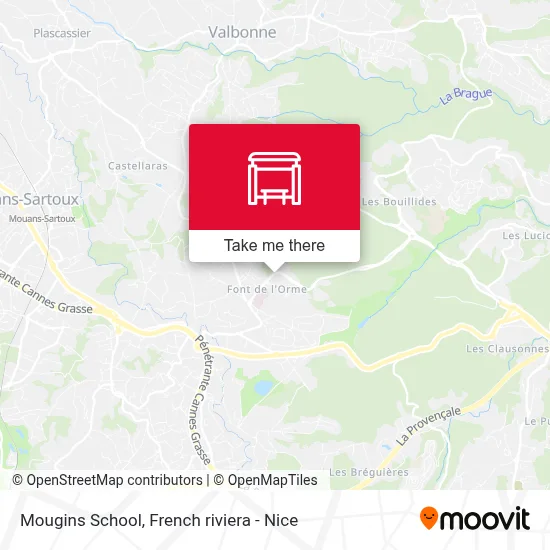 Mougins School map