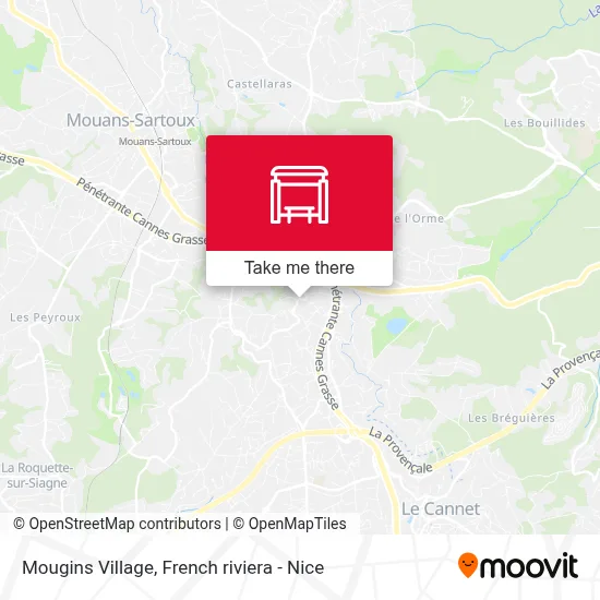 Mougins Village map