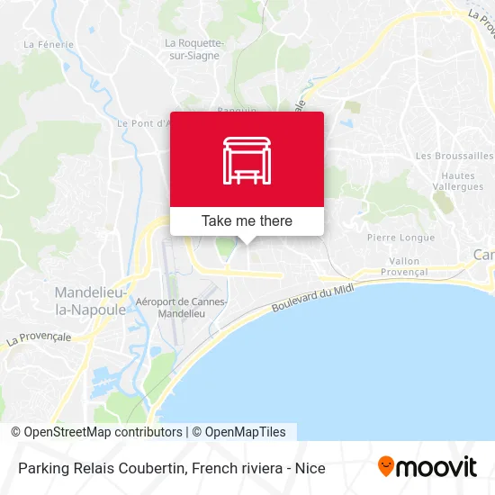 Parking Relais Coubertin map