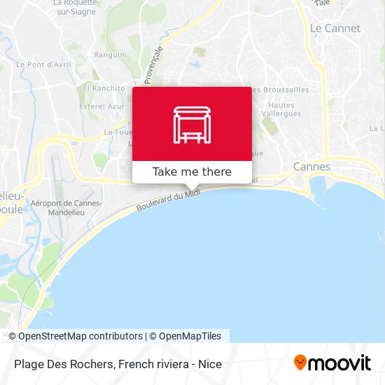 Plage Des Rochers map
