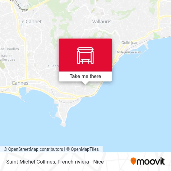 Saint Michel Collines map