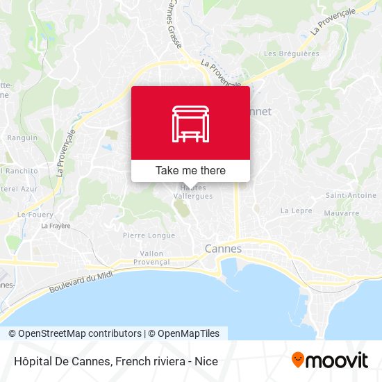 Hôpital De Cannes map