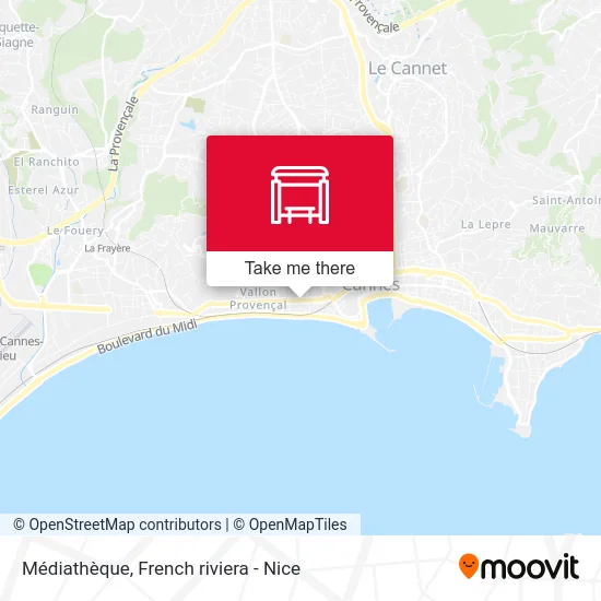 Médiathèque map