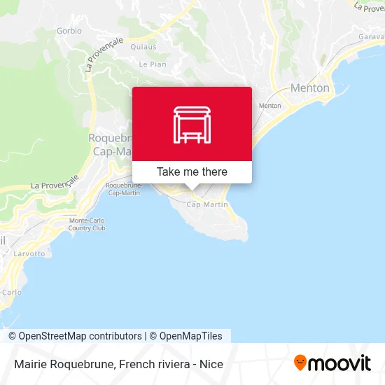 Mairie Roquebrune map