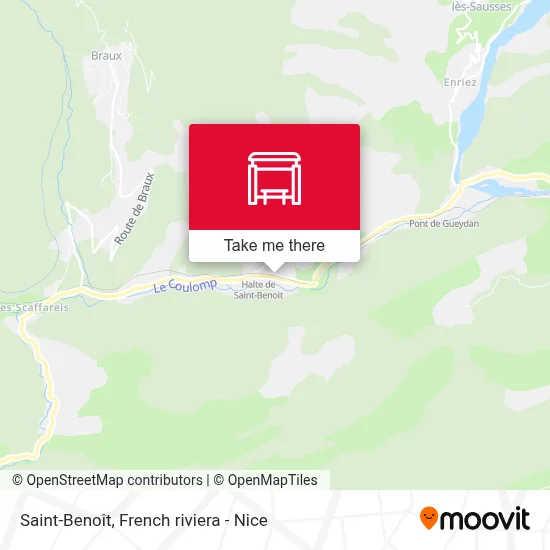 Saint-Benoît map