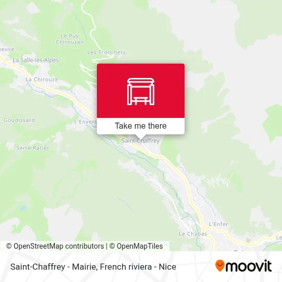 Saint-Chaffrey - Mairie map