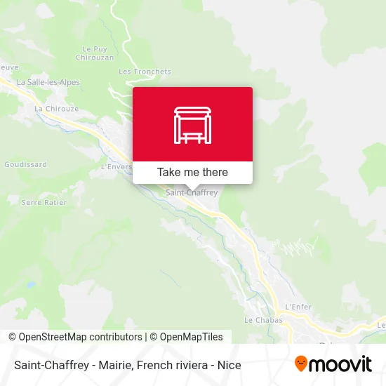 Saint-Chaffrey - Mairie map