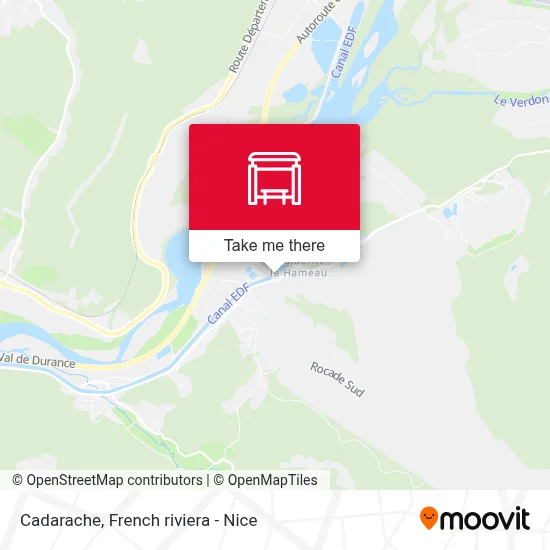 Cadarache map