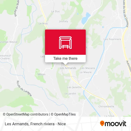 Les Armands map