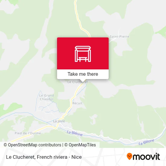 Le Clucheret map