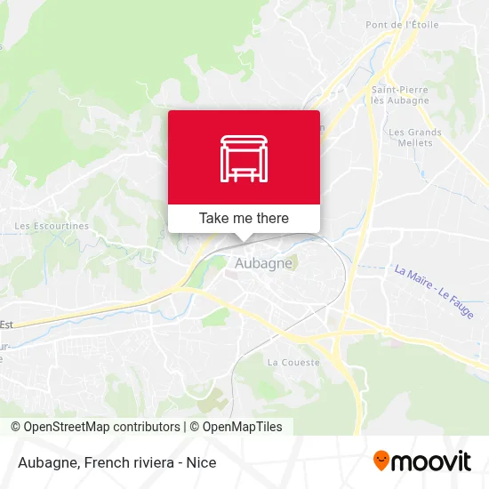 Aubagne map