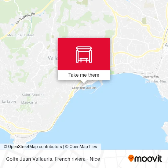 Golfe Juan Vallauris map