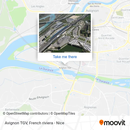 Avignon Tgv map