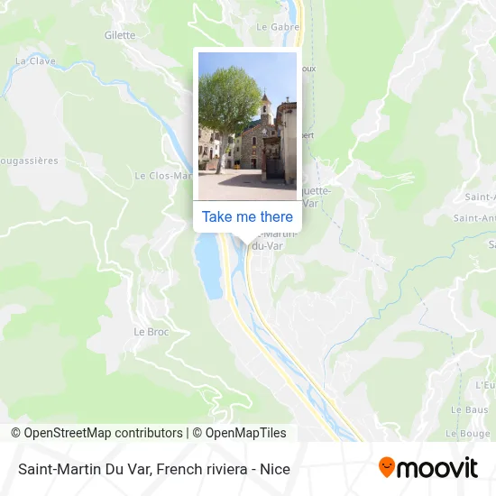 Saint-Martin Du Var map