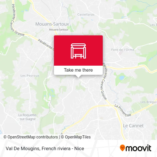 Val De Mougins map
