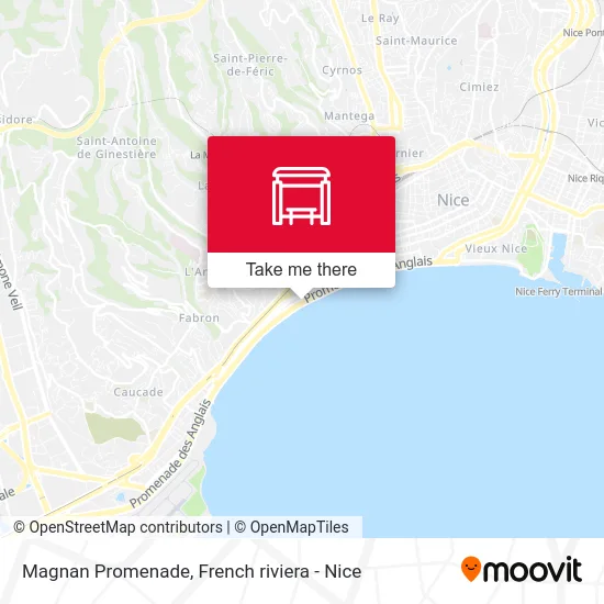 Magnan Promenade map