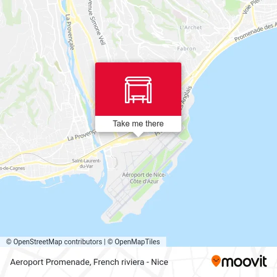 Aeroport Promenade map