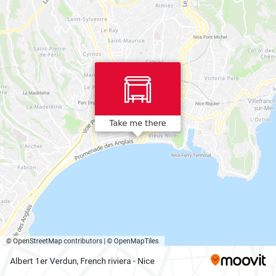 Mapa Albert 1er Verdun