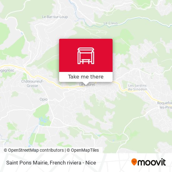 Saint Pons Mairie map