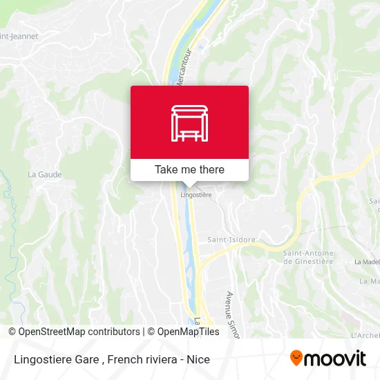 Lingostiere Gare map
