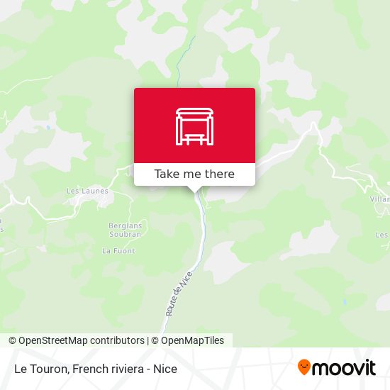 Le Touron map