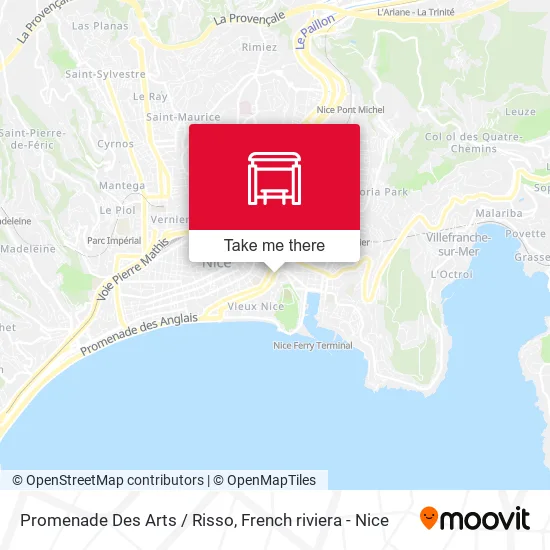 Promenade Des Arts / Risso map