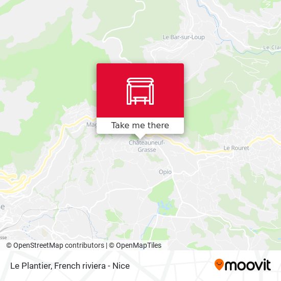 Le Plantier map