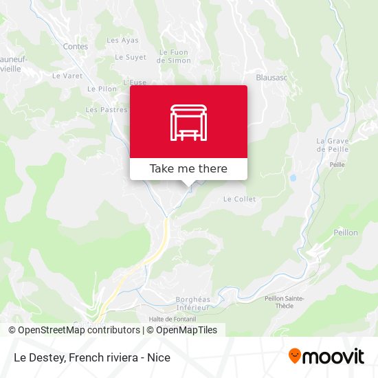 Le Destey map