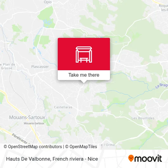 Hauts De Valbonne map
