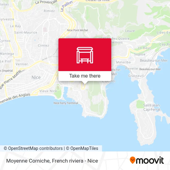 Moyenne Corniche map