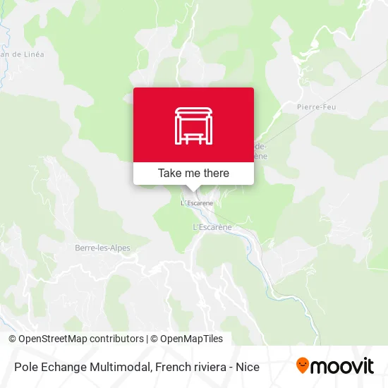 Pole Echange Multimodal map